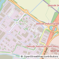 Map of Deeside, Flintshire