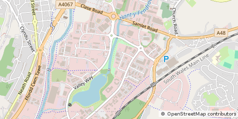 Map of Swansea Enterprise Park, Llansamlet Swansea