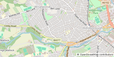 Map of Sheffield