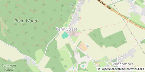 Map of Penn Street, Amersham