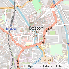 Map of Boston, Lincolnshire