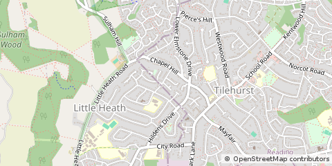 Map of Reading, Berks,