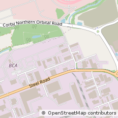 Map of Corby, Northamptonshire