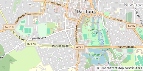 Map of Dartford
