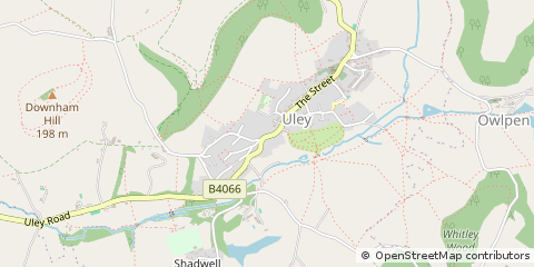 Map of Dursley, Gloucestershire