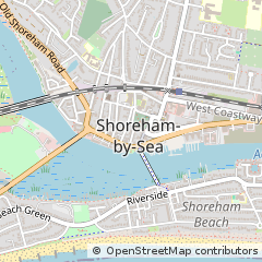 Map of Shoreham by SEA, West Sussex