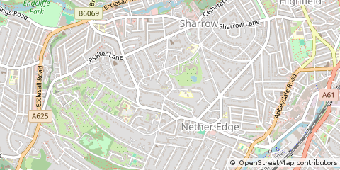 Map of Sheffield