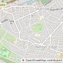 Map of Sheffield