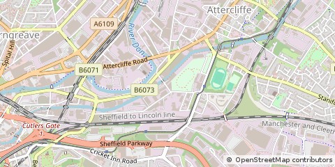 Map of South Yorkshire