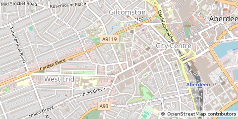 Map of Aberdeen