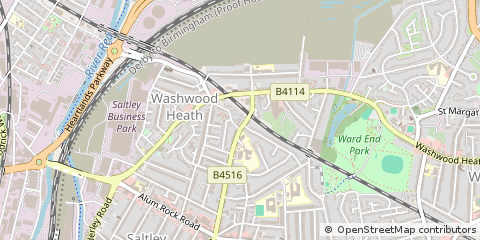 Map of Birmingham, West Midlands