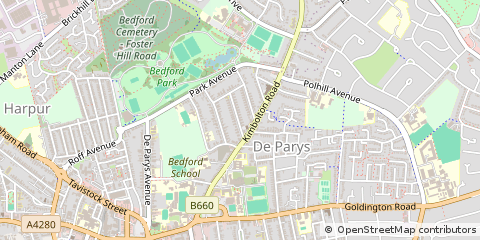 Map of Bedford