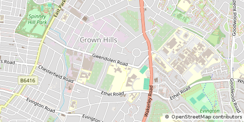 Map of Leicester