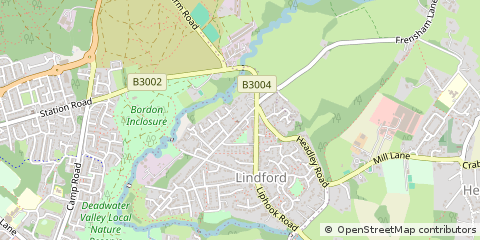 Map of Bordon