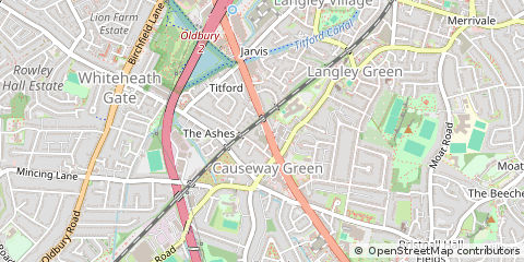 Map of West Midlands