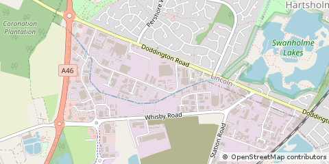 Map of Lincoln, Lincolnshire