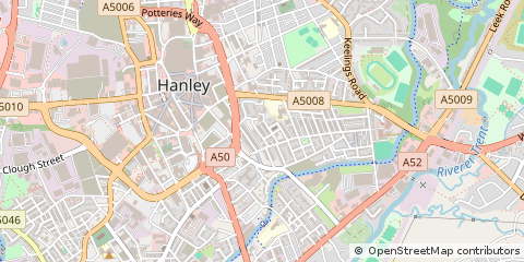 Map of Stoke-on-Trent