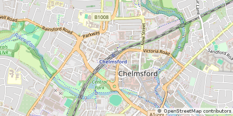 Map of Chelmsford, Essex
