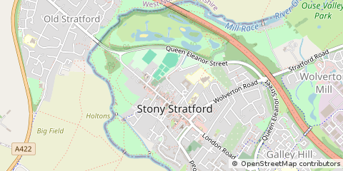 Map of Milton Keynes, Buckinghamshire