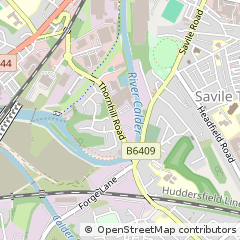 Map of Thornhill Road, Dewsbury