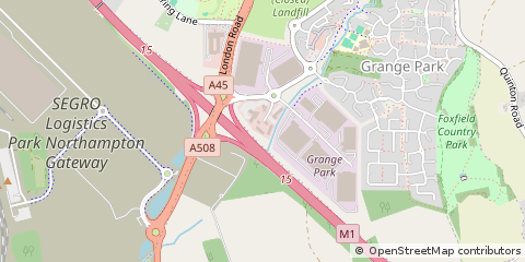 Map of Northampton