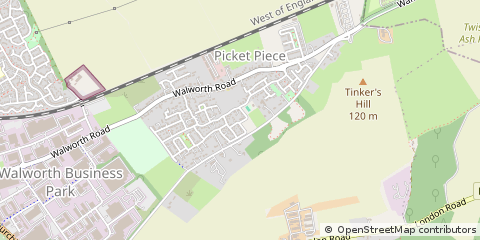 Map of Andover, Hampshire
