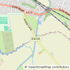 Map of Rugby, Warwickshire