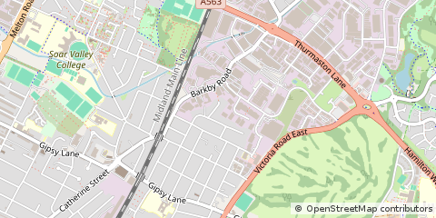 Map of Leicester