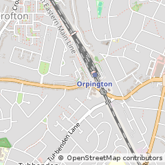 Map of Orpington, Kent