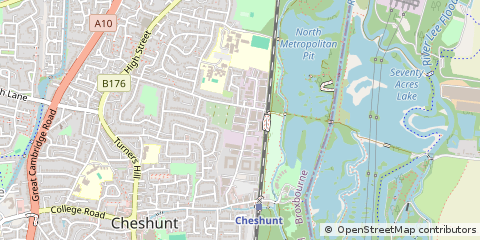 Map of Cheshunt, Herts