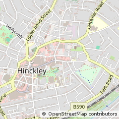 Map of Leicester, Leicestershire