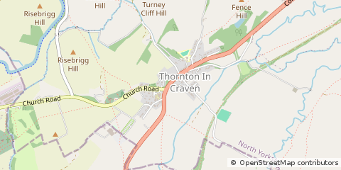 Map of Skipton, North Yorkshire