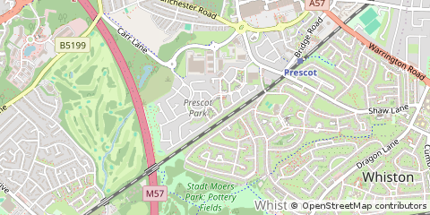Map of Prescot