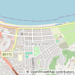 Map of Llandudno, Conwy