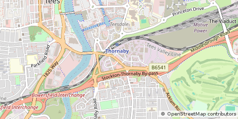 Map of Stockton-on-Tees