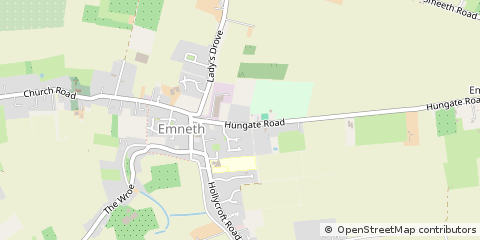 Map of Emneth, NR. Wisbech