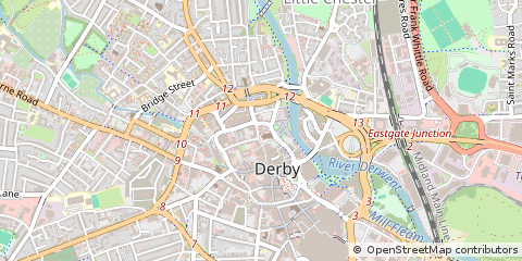 Map of Derby, Derbyshire
