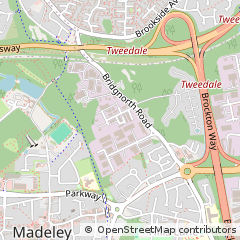 Map of Telford, Shropshire