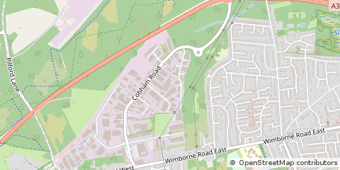 Map of Wimborne, Dorset