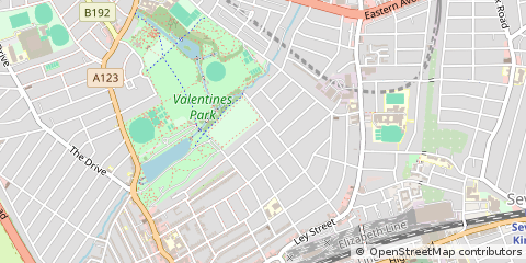 Map of Ilford, Essex