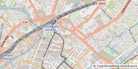 Map of Manchester