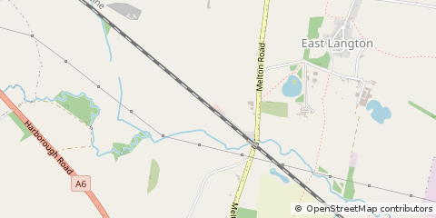Map of Market Harborough, Leicestershire