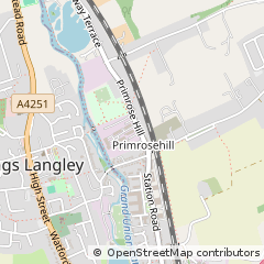 Map of Kings Langley