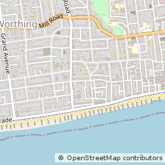 Map of Worthing, West Sussex