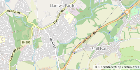 Map of Pontypridd