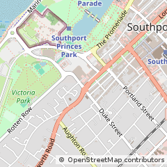 Map of Southport, Merseyside