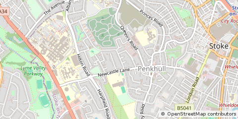Map of Stoke-on-Trent