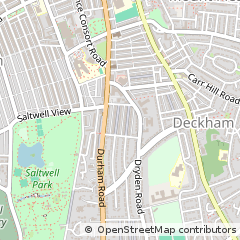 Map of Gateshead
