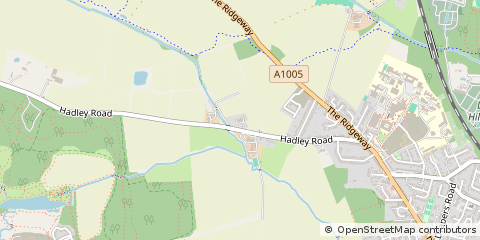 Map of Enfield, Middlesex