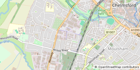 Map of Chelmsford, Essex